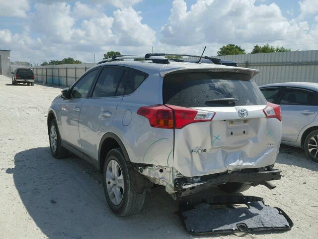 JTMZFREV0FJ057932 - 2015 TOYOTA RAV4 LE SILVER photo 3