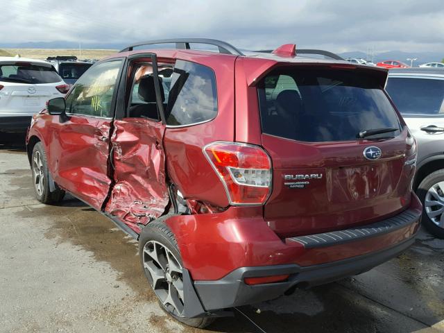 JF2SJGXC5GH536695 - 2016 SUBARU FORESTER 2 RED photo 3