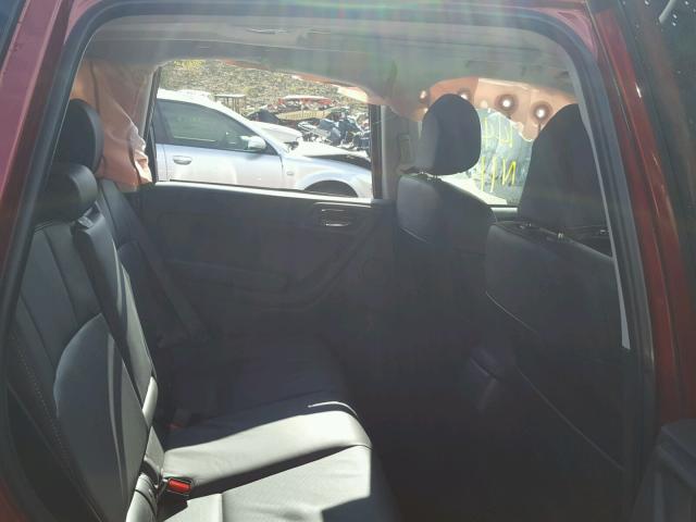 JF2SJGXC5GH536695 - 2016 SUBARU FORESTER 2 RED photo 6