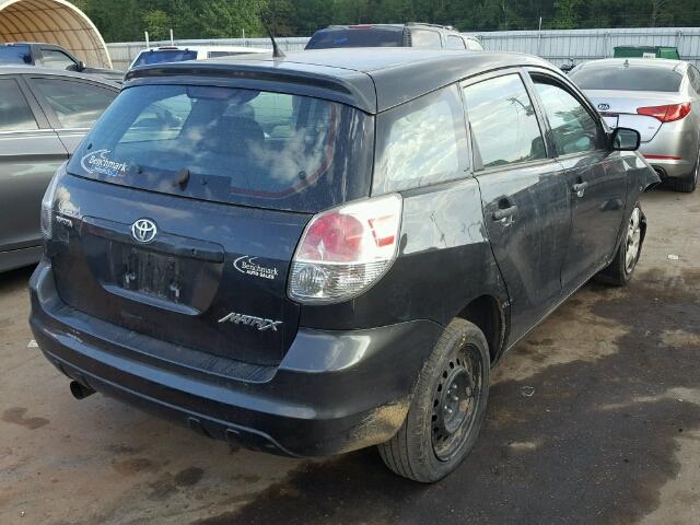 2T1KR32E06C603179 - 2006 TOYOTA COROLLA MA BLACK photo 4