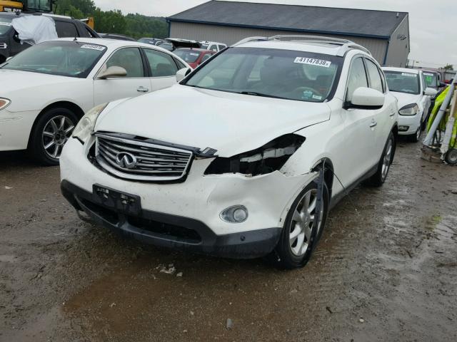 JNKAJ09F88M361097 - 2008 INFINITI EX35 BASE WHITE photo 2