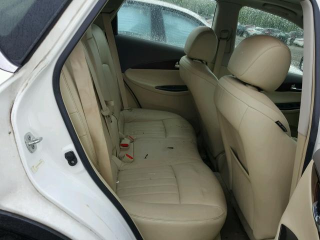 JNKAJ09F88M361097 - 2008 INFINITI EX35 BASE WHITE photo 6