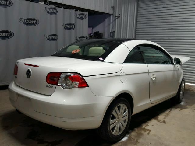 WVWBA71F08V027005 - 2008 VOLKSWAGEN EOS TURBO WHITE photo 4