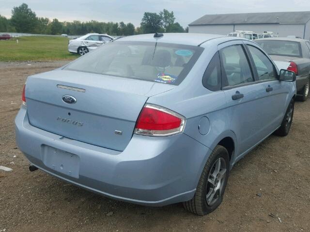 1FAHP35N79W236987 - 2009 FORD FOCUS SE BLUE photo 4