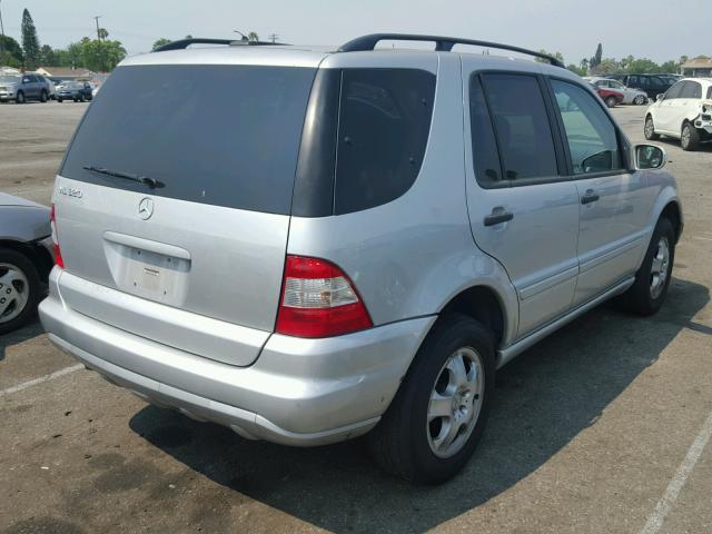 4JGAB54E62A354406 - 2002 MERCEDES-BENZ ML 320 SILVER photo 4