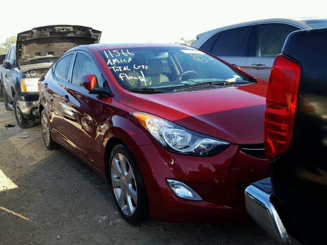 5NPDH4AE3DH247971 - 2013 HYUNDAI ELANTRA GL MAROON photo 1