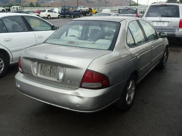 3N1CB51D62L614646 - 2002 NISSAN SENTRA XE GRAY photo 4