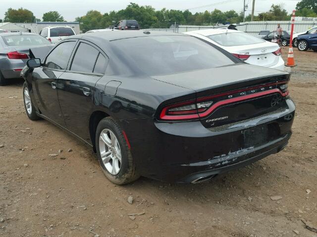 2C3CDXBG4FH812821 - 2015 DODGE CHARGER SE BLACK photo 3