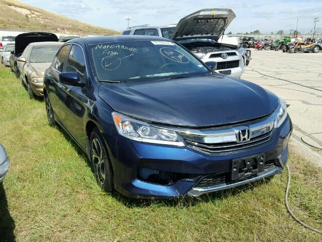 1HGCR2F33HA085908 - 2017 HONDA ACCORD LX BLUE photo 1