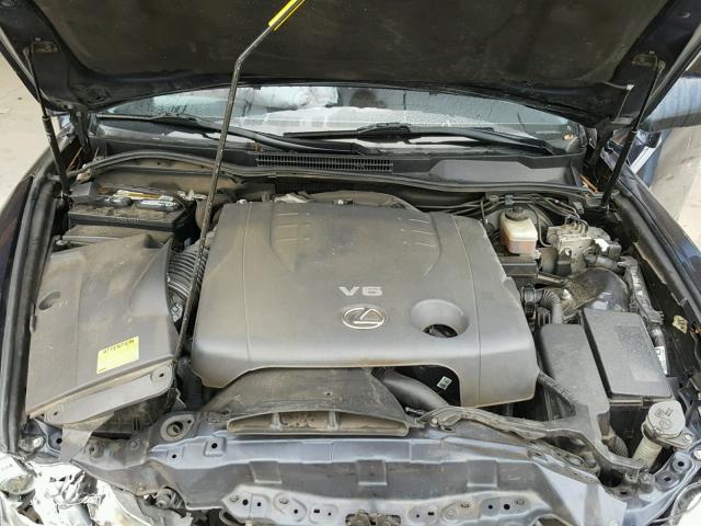 JTHBK262362003865 - 2006 LEXUS IS 250 BLUE photo 7