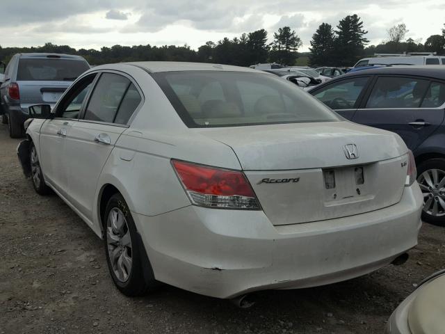 1HGCP36889A033697 - 2009 HONDA ACCORD EXL WHITE photo 3