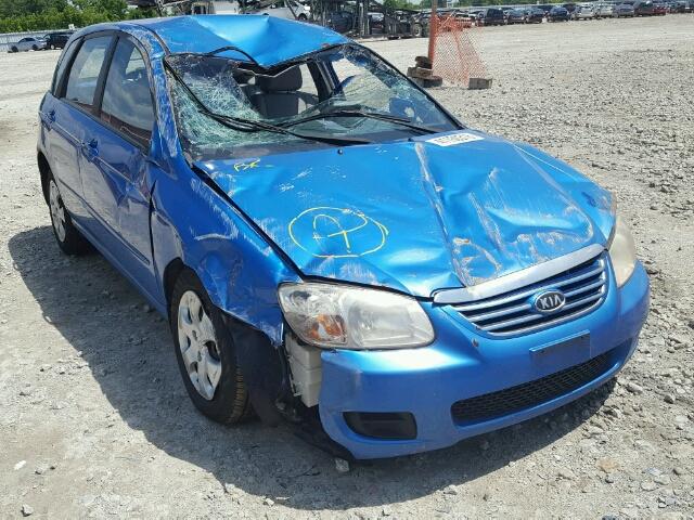 KNAFE161875421203 - 2007 KIA SPECTRA5 S BLUE photo 1