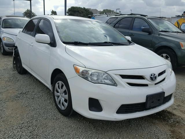 2T1BU4EE3BC583889 - 2011 TOYOTA COROLLA BA WHITE photo 1