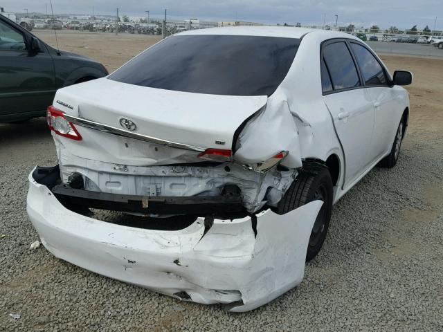 2T1BU4EE3BC583889 - 2011 TOYOTA COROLLA BA WHITE photo 4