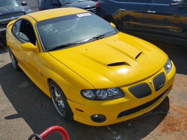 6G2VX12U05L403612 - 2005 PONTIAC GTO YELLOW photo 1