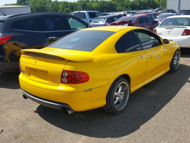 6G2VX12U05L403612 - 2005 PONTIAC GTO YELLOW photo 4