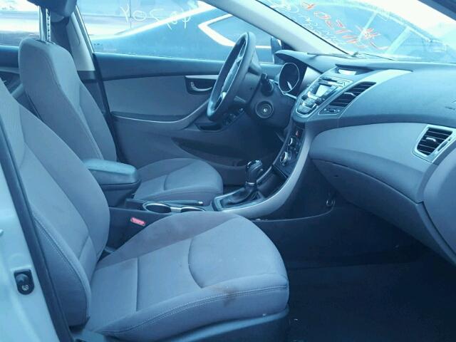 KMHDH4AE1FU303202 - 2015 HYUNDAI ELANTRA SILVER photo 5