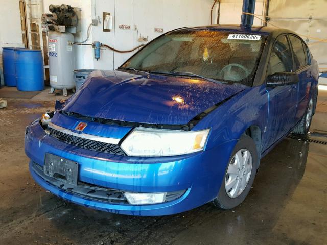 1G8AK52FX3Z127068 - 2003 SATURN ION LEVEL BLUE photo 2
