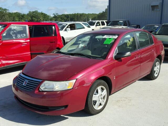 1G8AJ55F96Z100558 - 2006 SATURN ION LEVEL RED photo 2