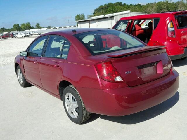 1G8AJ55F96Z100558 - 2006 SATURN ION LEVEL RED photo 3