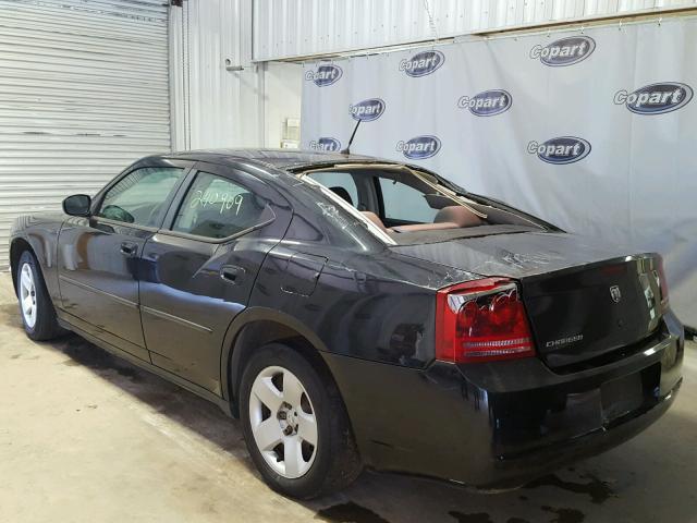 2B3KA43R98H184807 - 2008 DODGE CHARGER BLACK photo 3