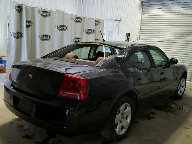 2B3KA43R98H184807 - 2008 DODGE CHARGER BLACK photo 4