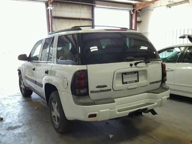 1GNDT13SX42114200 - 2004 CHEVROLET TRAILBLAZE WHITE photo 3