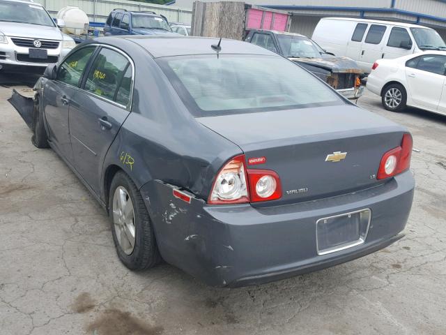 1G1ZG57B184222955 - 2008 CHEVROLET MALIBU LS ნაცრისფერი ფოტო 3