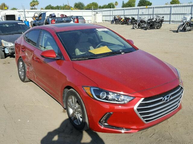 5NPD84LF4HH142819 - 2017 HYUNDAI ELANTRA SE RED photo 1