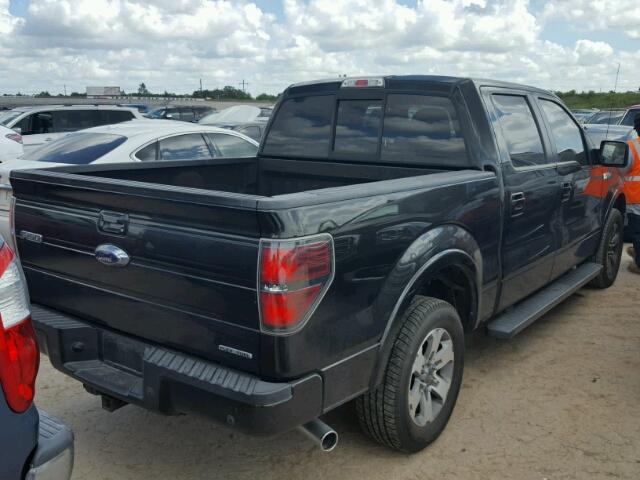 1FTFW1CF7CFB71795 - 2012 FORD F150 BLACK photo 4