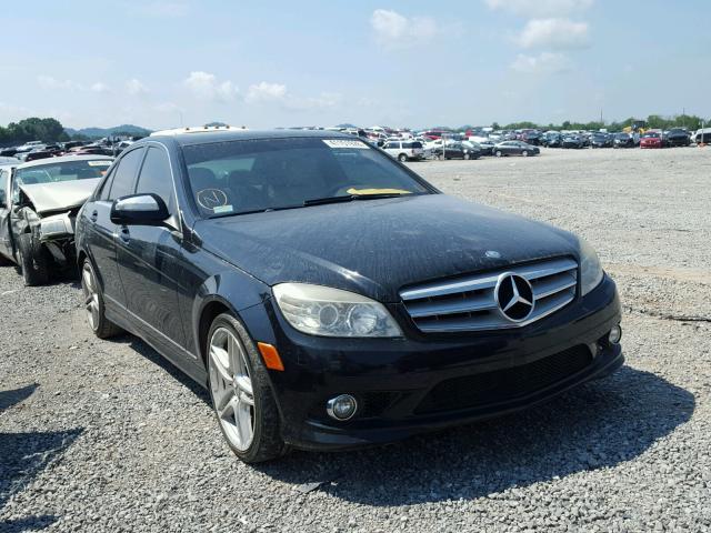 WDDGF56X38F060125 - 2008 MERCEDES-BENZ C 350 BLACK photo 1