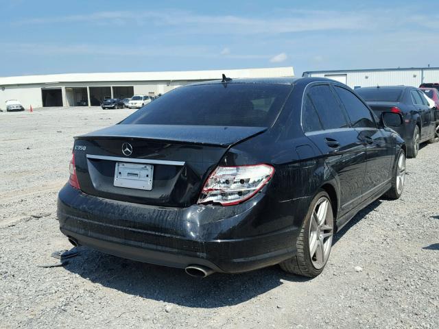 WDDGF56X38F060125 - 2008 MERCEDES-BENZ C 350 BLACK photo 4