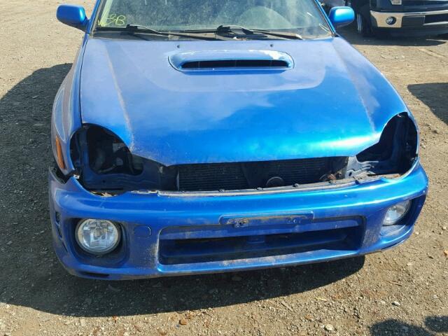 JF1GG29682H836954 - 2002 SUBARU IMPREZA WR BLUE photo 9