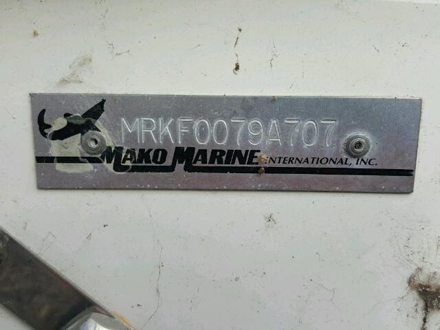 MRKF0079A707 - 2007 MAKO MARINE LOT WHITE photo 10