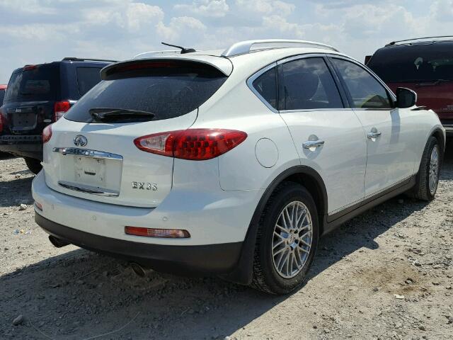 JNKAJ09E28M300528 - 2008 INFINITI EX35 BASE WHITE photo 4