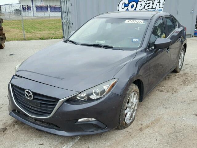 JM1BM1V79E1126299 - 2014 MAZDA 3 TOURING GRAY photo 2