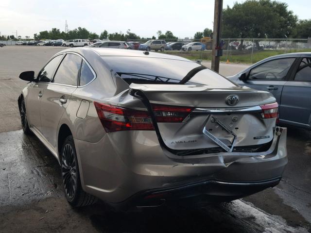 4T1BK1EB1GU200841 - 2016 TOYOTA AVALON XLE GOLD photo 3