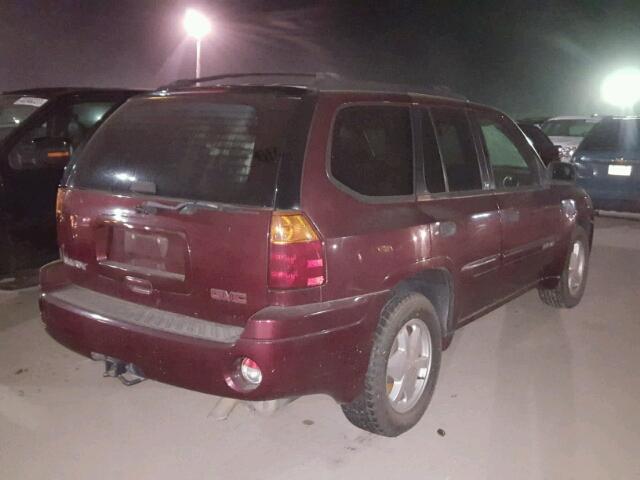 1GKDS13S322300755 - 2002 GMC ENVOY BURGUNDY photo 4