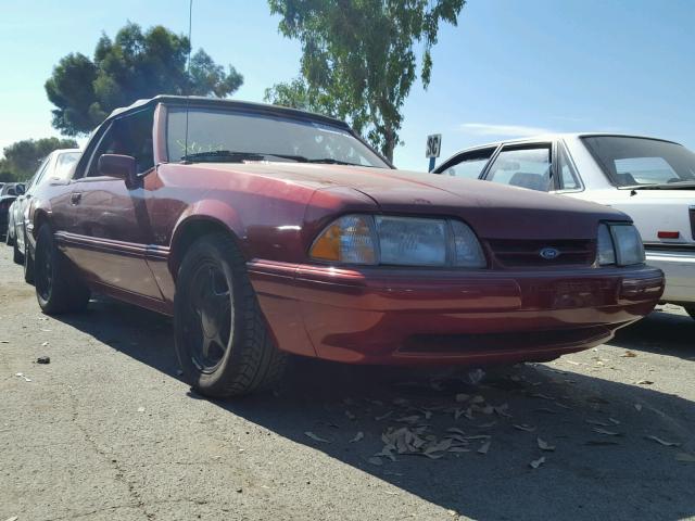 1FACP44E1MF130450 - 1991 FORD MUSTANG LX RED photo 1