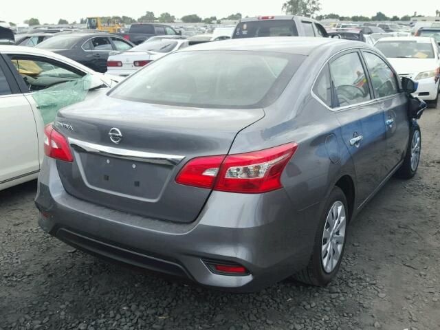 3N1AB7AP8HY297252 - 2017 NISSAN SENTRA S GRAY photo 4