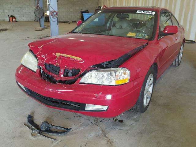 19UYA426X1A038194 - 2001 ACURA 3.2CL TYPE RED photo 2