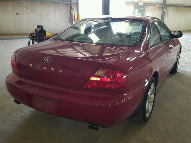 19UYA426X1A038194 - 2001 ACURA 3.2CL TYPE RED photo 4