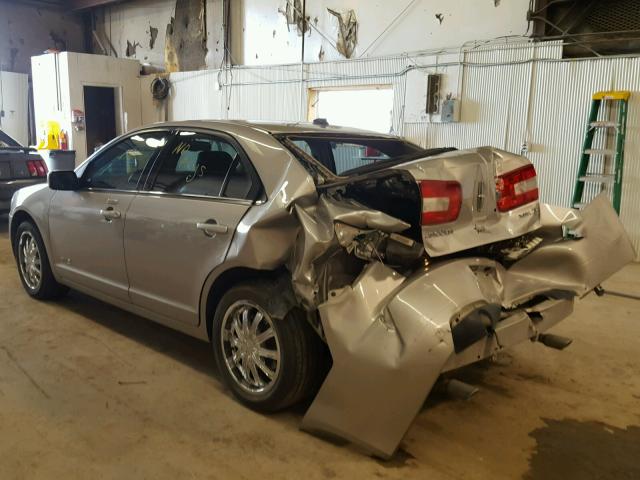 3LNHM26T57R654633 - 2007 LINCOLN MKZ SILVER photo 3