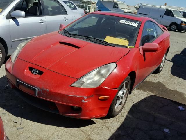 JTDDY38T2Y0023804 - 2000 TOYOTA CELICA GT- RED photo 2