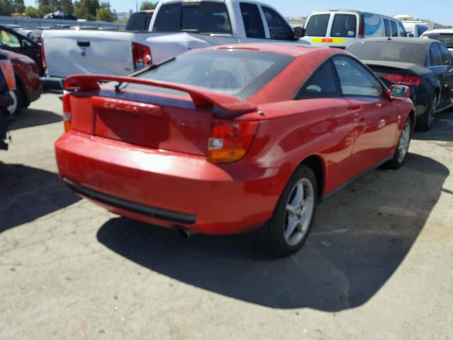 JTDDY38T2Y0023804 - 2000 TOYOTA CELICA GT- RED photo 4