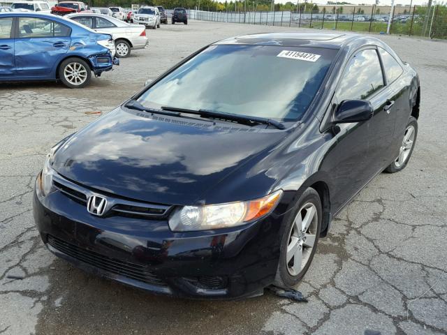 2HGFG12837H560049 - 2007 HONDA CIVIC EX BLACK photo 2