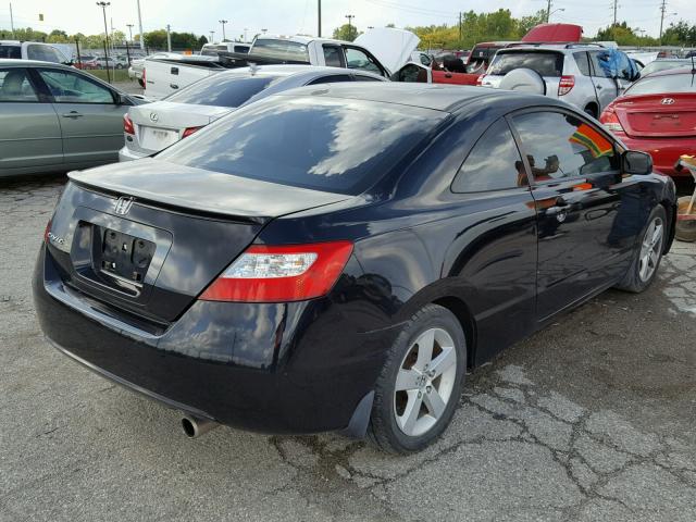 2HGFG12837H560049 - 2007 HONDA CIVIC EX BLACK photo 4
