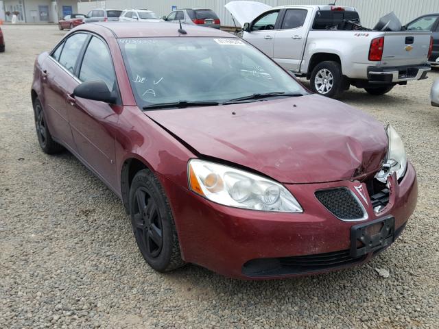 1G2ZF57B884105033 - 2008 PONTIAC G6 VALUE L RED photo 1