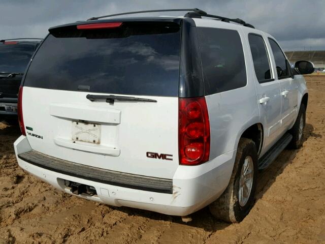 1GKMCAE30AR227420 - 2010 GMC YUKON WHITE photo 4