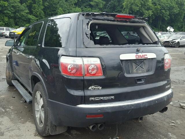 1GKLVMED7AJ144582 - 2010 GMC ACADIA SLT 黑色 照片 3